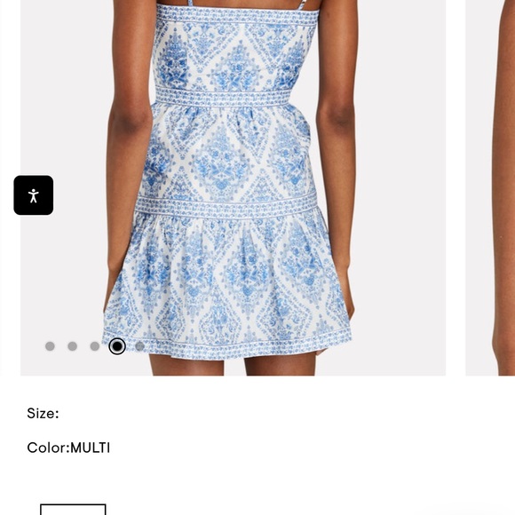 Intermix Raquel floral dress size 4 nwt - Picture 3 of 4